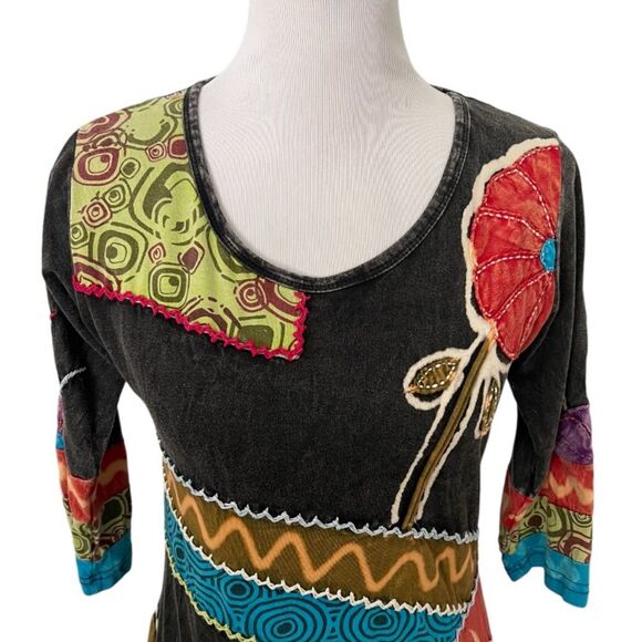 Rising International Mixed Material Stitched Dress Size Small - Picture 5 of 8